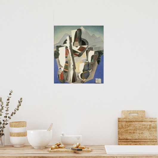 Poster van het "Zapata-achtige landschap" van Rive (Keuken)