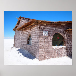 Poster van het Zouthotel Uyuni