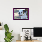 Poster van hond (Thuiskantoor)