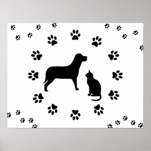 Poster van honden en katten