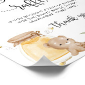 Poster van honingraatzonnebloempel (Hoek)