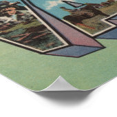 Poster Van Horn, Texas - Scènes de grandes lettres (Coin)