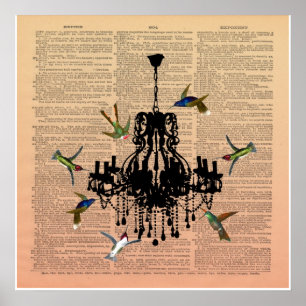  Poster van Hummingbird Chandelier