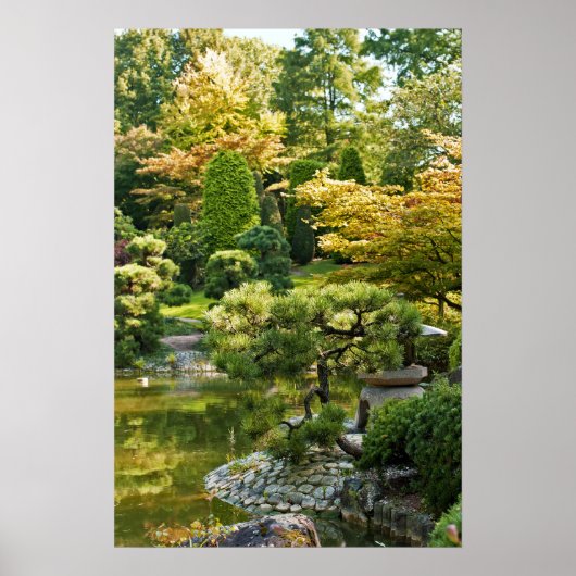 Poster van Japanse tuin (Voorkant)