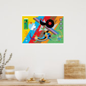 Poster van Kandinsky's puppy (Keuken)
