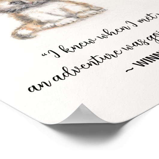 Poster van kat en muis (Hoek)