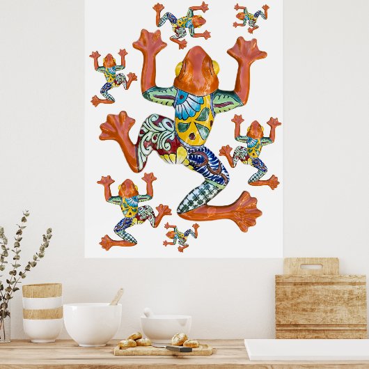 Poster van kikkers (Keuken)