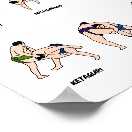 Poster van Kimarite (Sumo Techniques) (Hoek)
