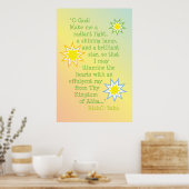 Poster van kindergebed (Keuken)