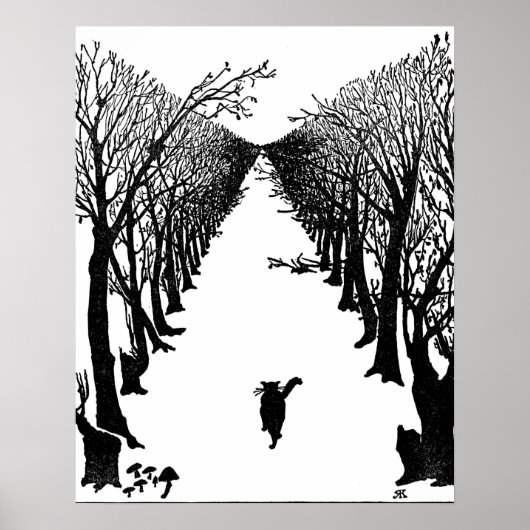 Poster van kippende katten (Voorkant)