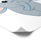 Poster van kleine olifanten (Hoek)