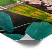 Poster van kleurrijke parrots en Parakeets (Hoek)