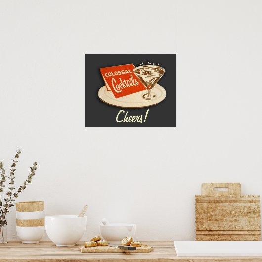  Poster van kolossale cocktails (Keuken)
