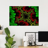 Poster van koraalcollage (Thuiskantoor)