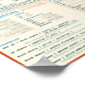 Poster van kunstmat - lichtthema (Hoek)