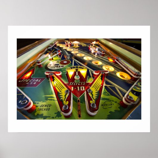 Poster van kwikpinball (Voorkant)