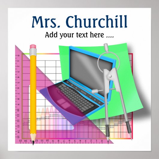 Poster van leerkrachten op school - SRF (Voorkant)