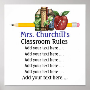 Poster van leerkrachten op school - SRF