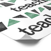 Poster van leraar - Grappig leren Kunst afdrukken (Hoek)