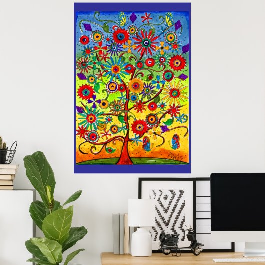 Poster van levensloop (Thuiskantoor)