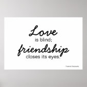 Poster van liefde en vriendschap (Voorkant)