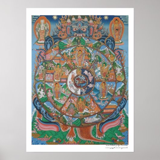 Poster van Life Mandala (Voorkant)
