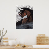Poster van Majestic paarden door Bihrle (Keuken)
