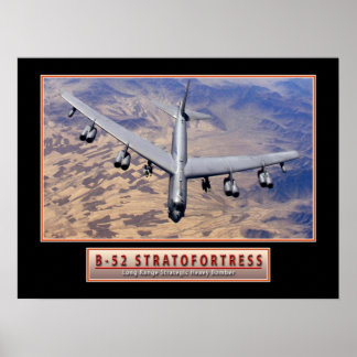 Poster van militaire Vliegtuigen "B-52 Stratofort"