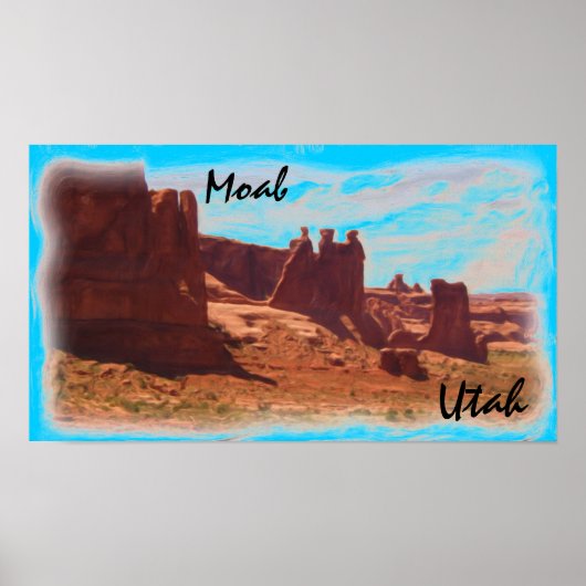 Poster van Moab Utah (Voorkant)
