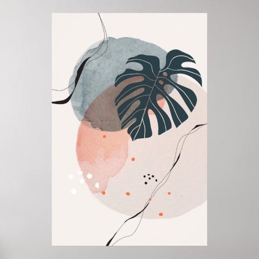Poster van Monstera Greenery (Voorkant)