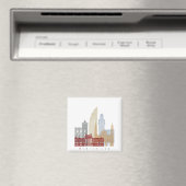 Poster van Montevideo skyline Magneet (Insitu (Vaatwasser))