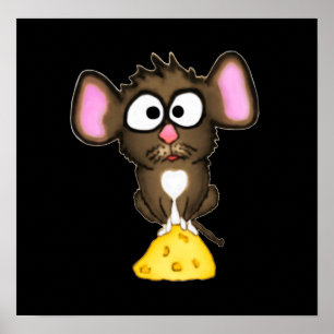 Poster van muizen en kazen