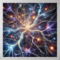 Poster van neuronen