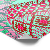 Poster van Oekraïnse paaseieren (Pysanky) (Hoek)