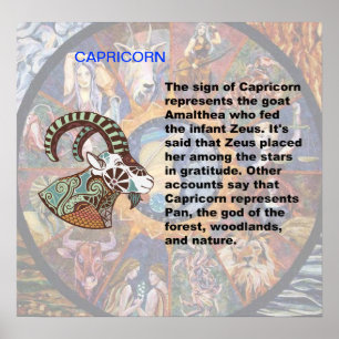 Poster van oorsprong uit Capricorn
