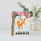 Poster van oudsher fox briefkaart (Staand voorkant)