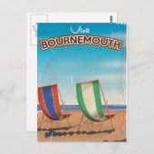Poster van oudsher in Bournemouth Briefkaart (Voorkant / Achterkant)