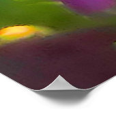 poster van Paarse bloemen (Hoek)