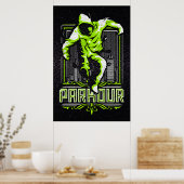 Poster van Parkour - Poster van Parcour - Parcours (Keuken)