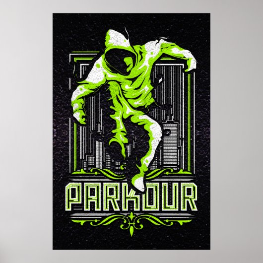 Poster van Parkour - Poster van Parcour - Parcours (Voorkant)