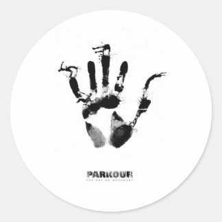 Poster van Parkour Ronde Sticker