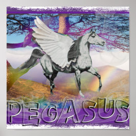 Poster VAN PEGASUS - GEWINGDE HORSE VAN DE GOEDERE