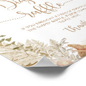 Poster van pompoen voor luiers (Hoek)