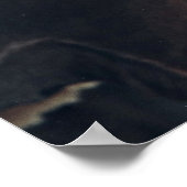 Poster van prachtige zwarte paarden (Hoek)