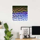 Poster van regenboogforel FFF (Thuiskantoor)