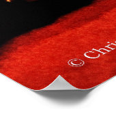 Poster van regenbooggitaar (Hoek)