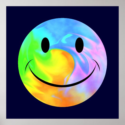 Poster van regenboogzwirlen (Voorkant)