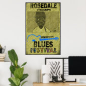 Poster van Riverside Blues Festival (Thuiskantoor)