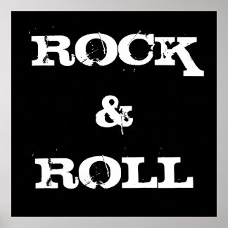 Poster van Rock en Roll