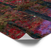 Poster van rode bomen (Hoek)